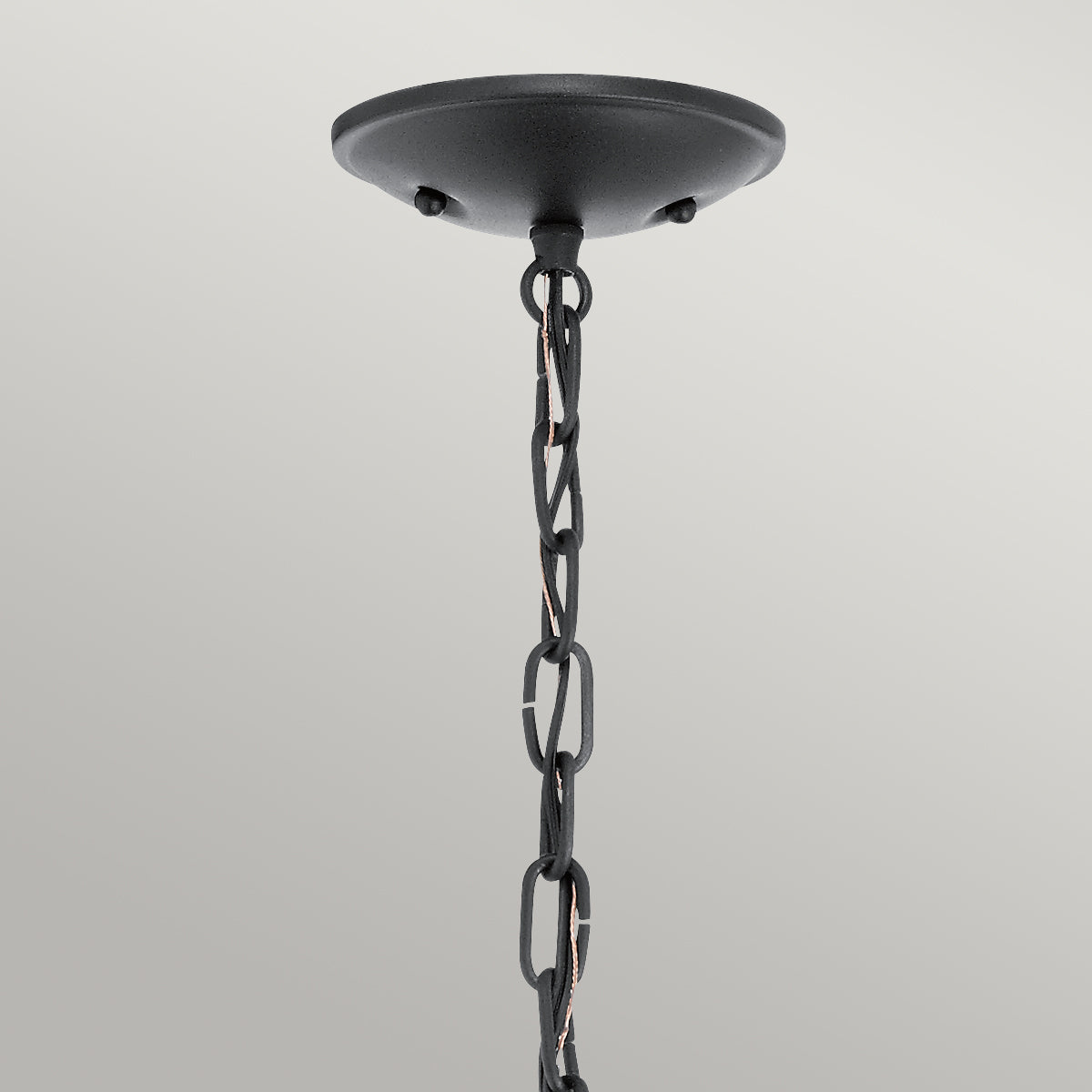 Vandalia 3Lt Chain Lantern – Textured Black Finish