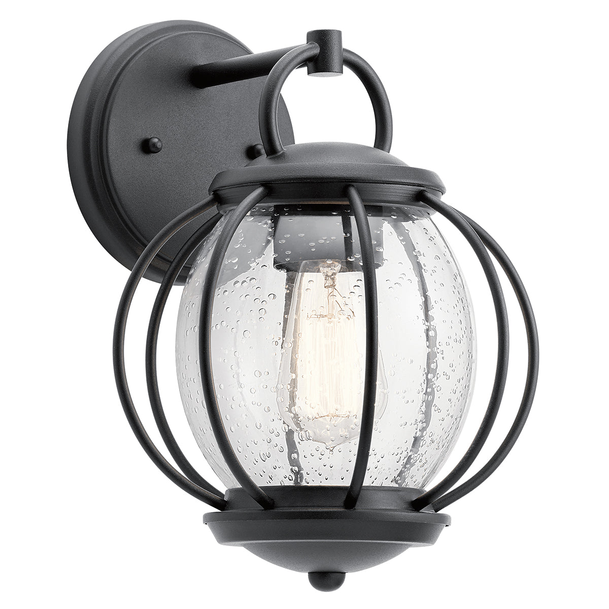 Vandalia Wall Lantern – Textured Black Finish