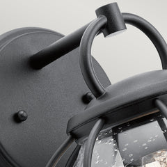 Vandalia Wall Lantern – Textured Black Finish