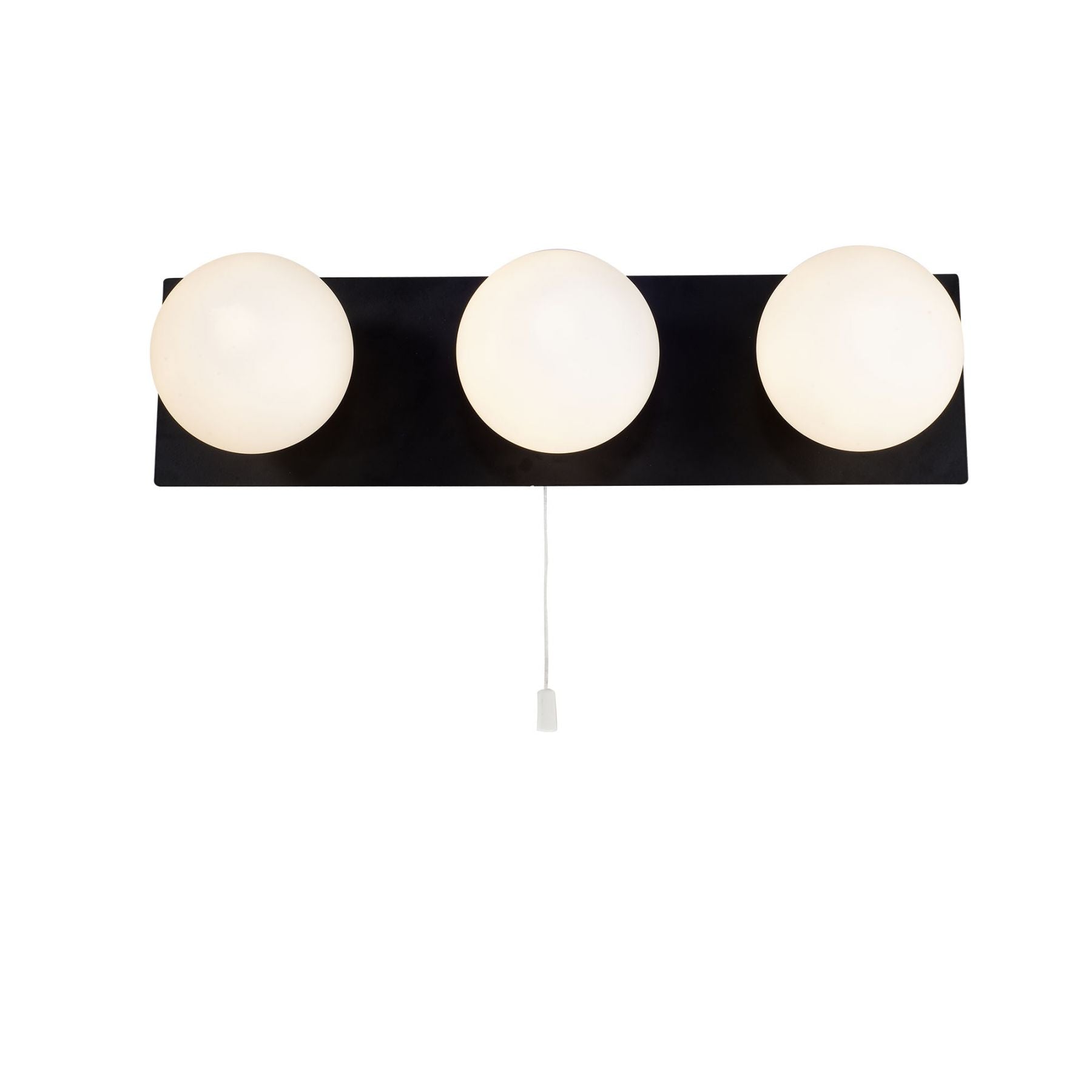 Vanity 3/5 Lt Bathroom Light- Polished Chrome/ Matt Black