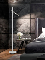 Varas Floor Lamp, Chrome/White, Gold/Black