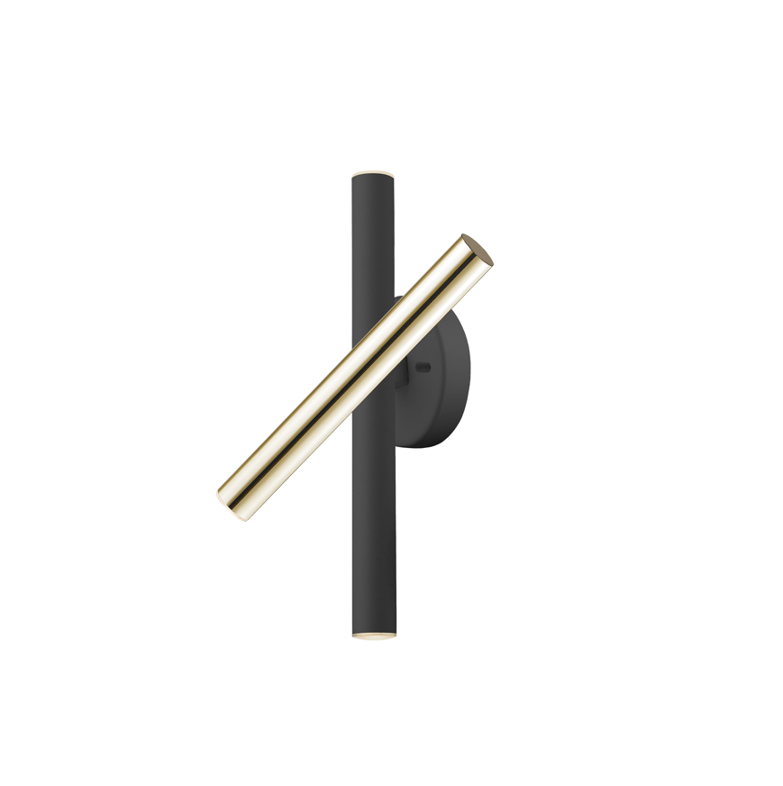 Varas· Wall Lamp, Gold/Black, Chrome/White, Gold/White - Cusack Lighting