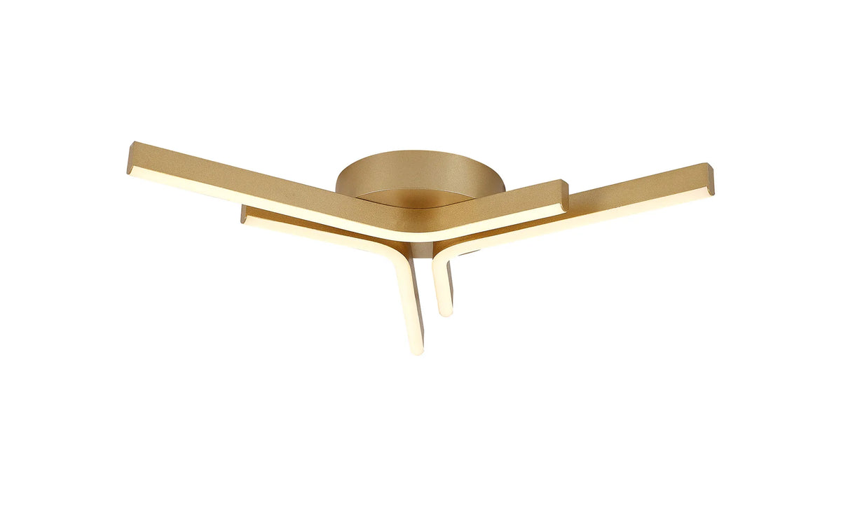 Nambucca 3/4 Arm Flush Ceiling, LED 3yrs Warranty