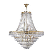 Versailles 19Lt Crystal Ceiling Light - Gold Frame & Crystal Finish