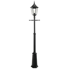 Valencia Grande 1/2Lt Post Light - Black IP54  E27