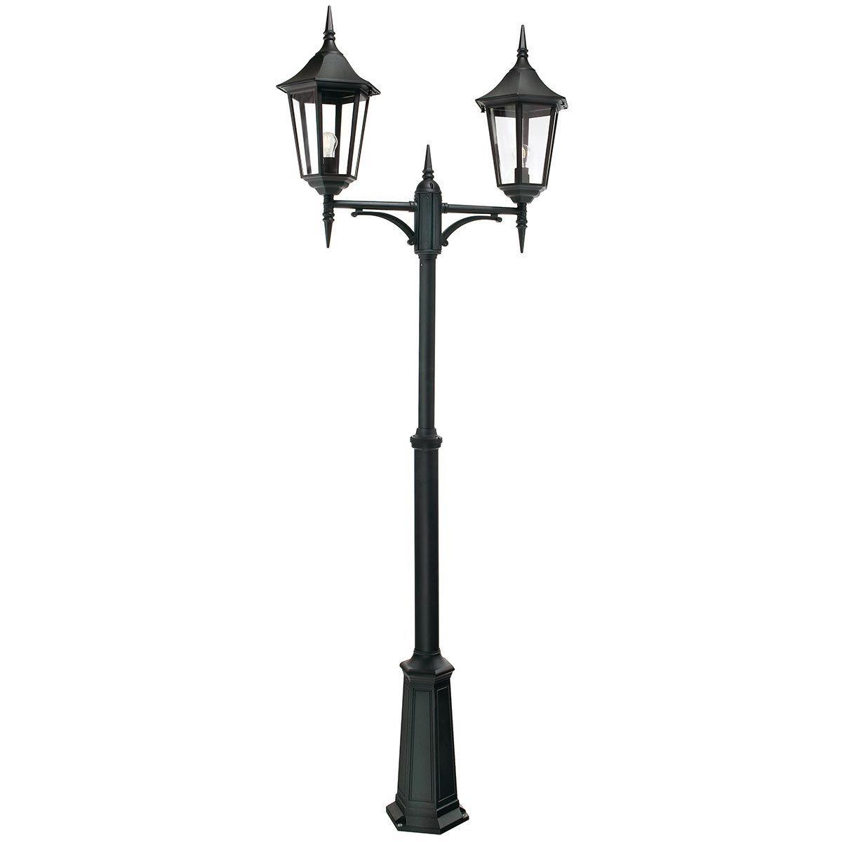 Valencia Grande 1/2Lt Post Light - Black IP54  E27