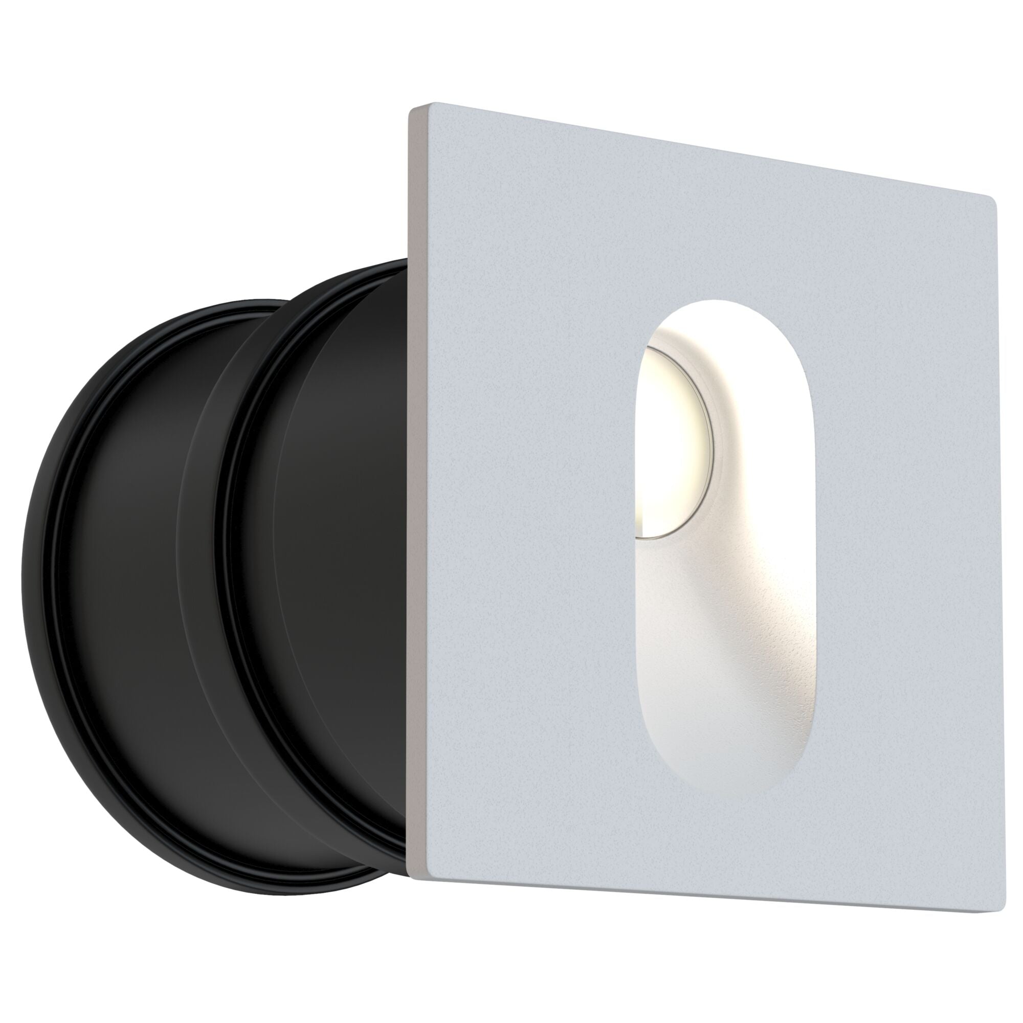 Via Urbana Recessed Wall Light White/Grey - Finish