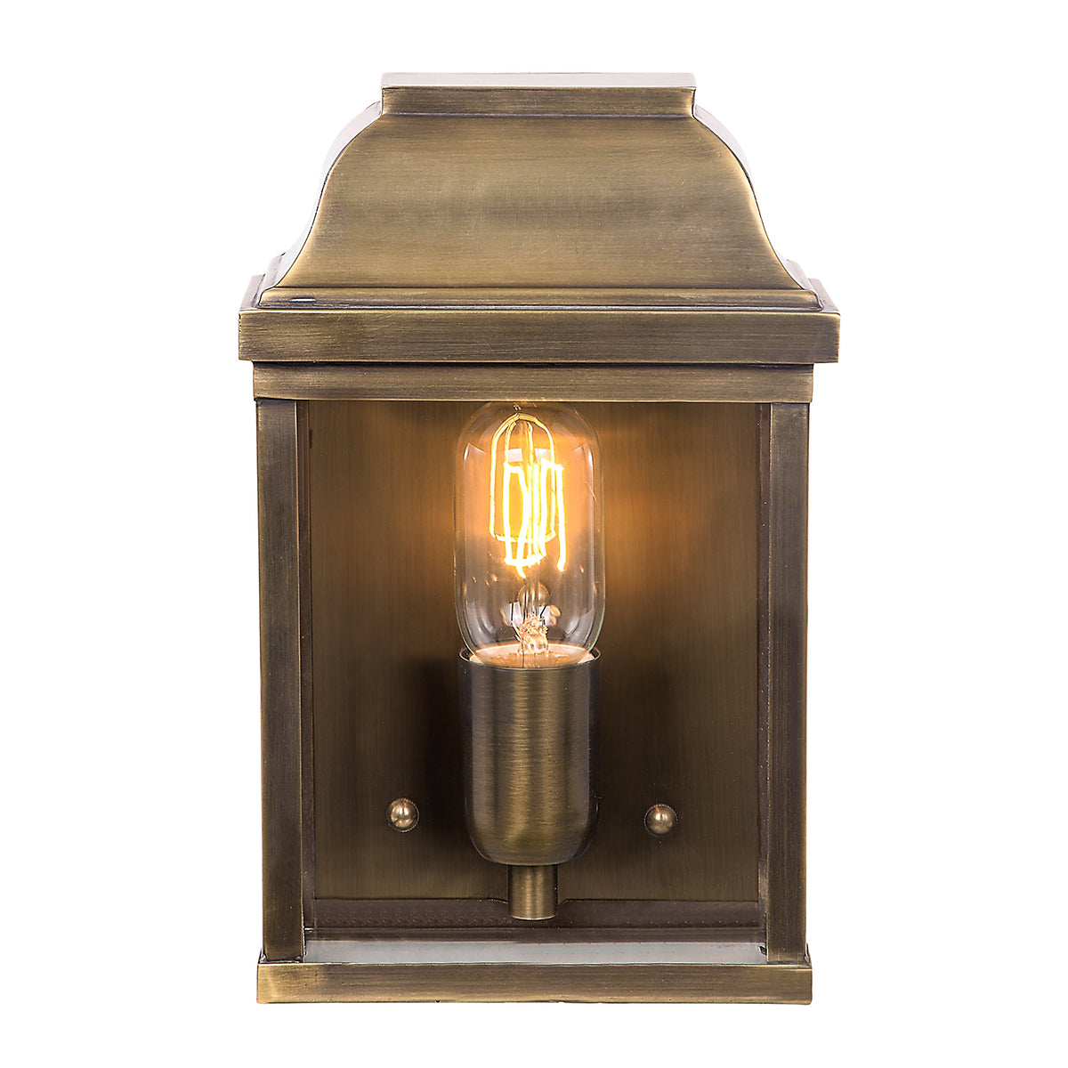 Victoria Wall Lantern – Aged Brass Finish