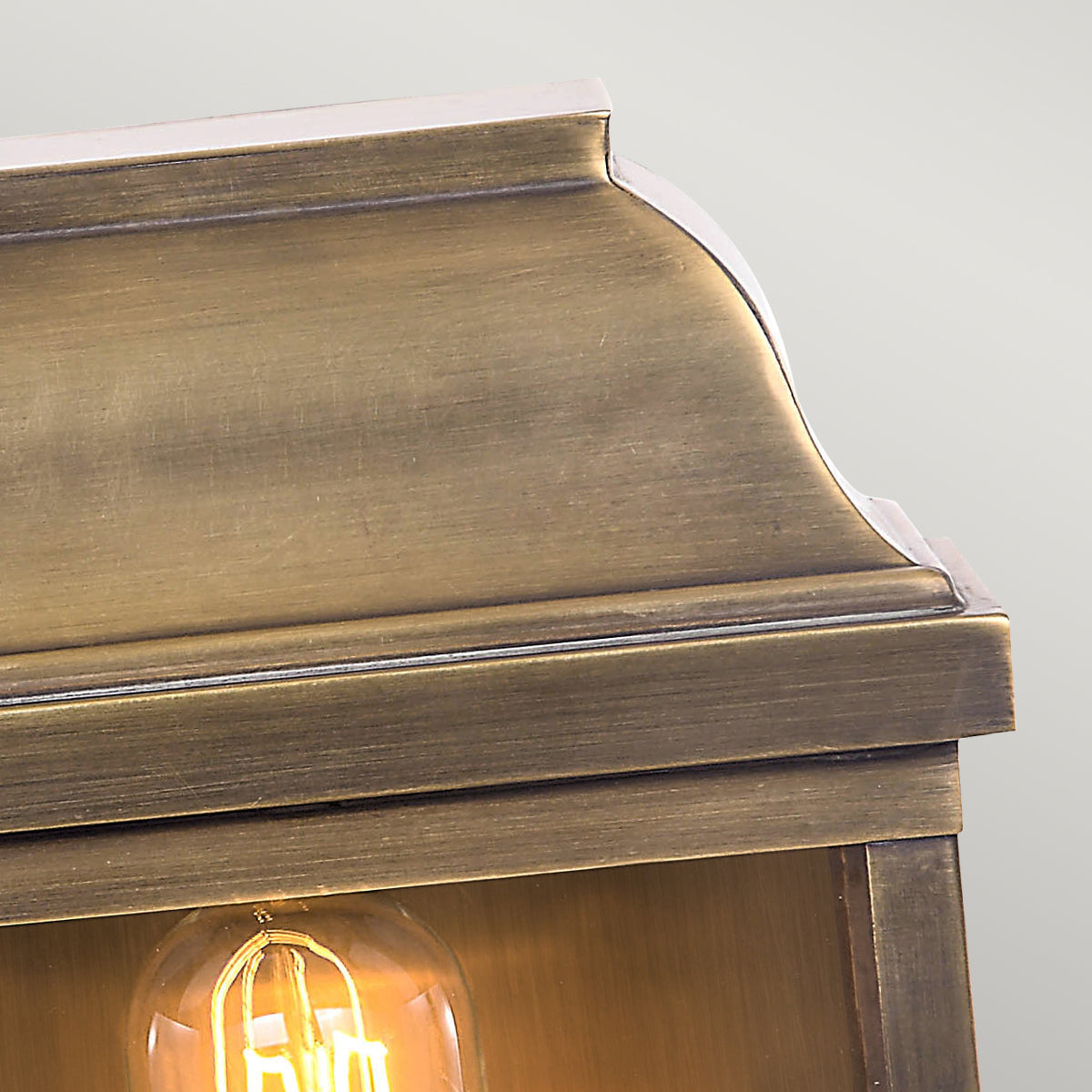 Victoria Wall Lantern – Aged Brass Finish