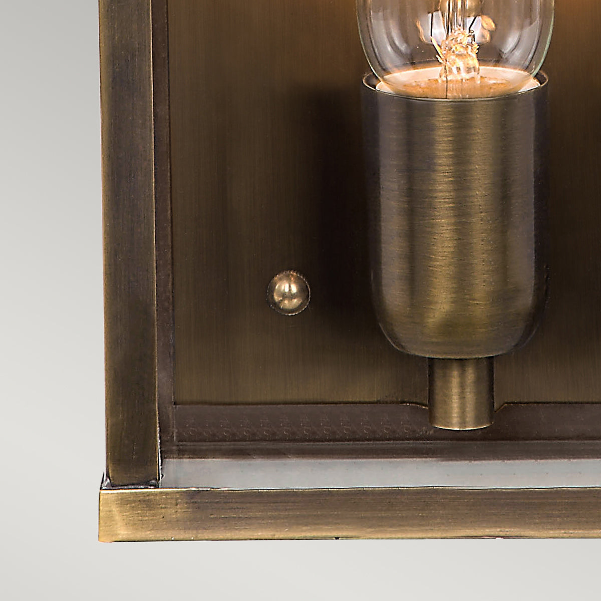 Victoria Wall Lantern – Aged Brass Finish