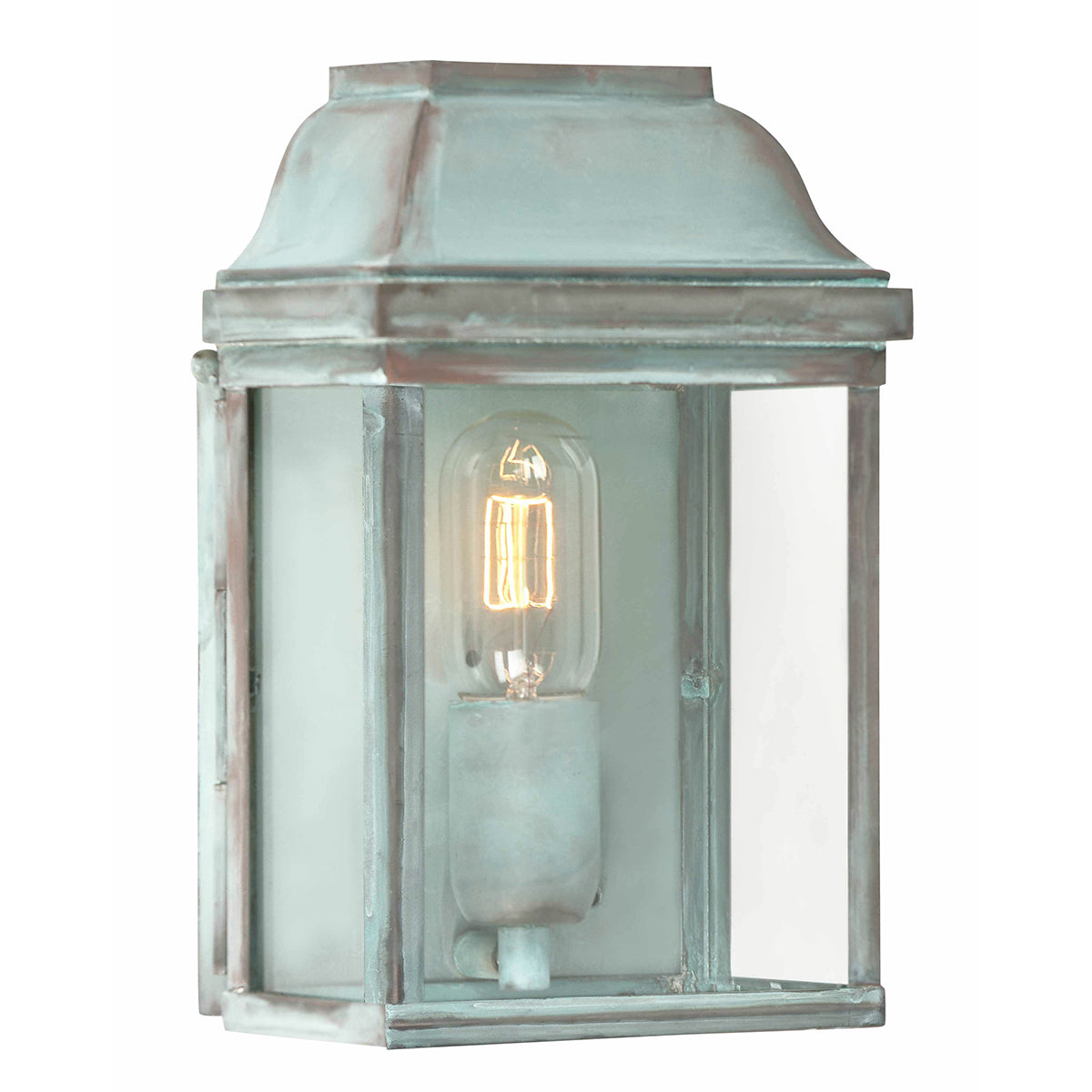 Victoria Wall Lantern – Verdigris Finish