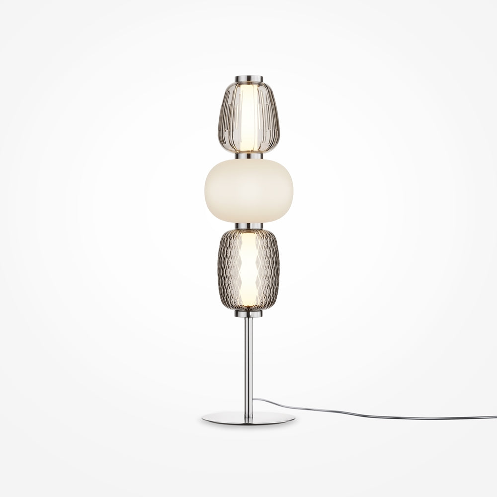 Pattern Table Lamp- Chrome/ Gold Fitting