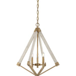 View Point 3Lt - Double Height Ceiling Light Weathered Brass Finish