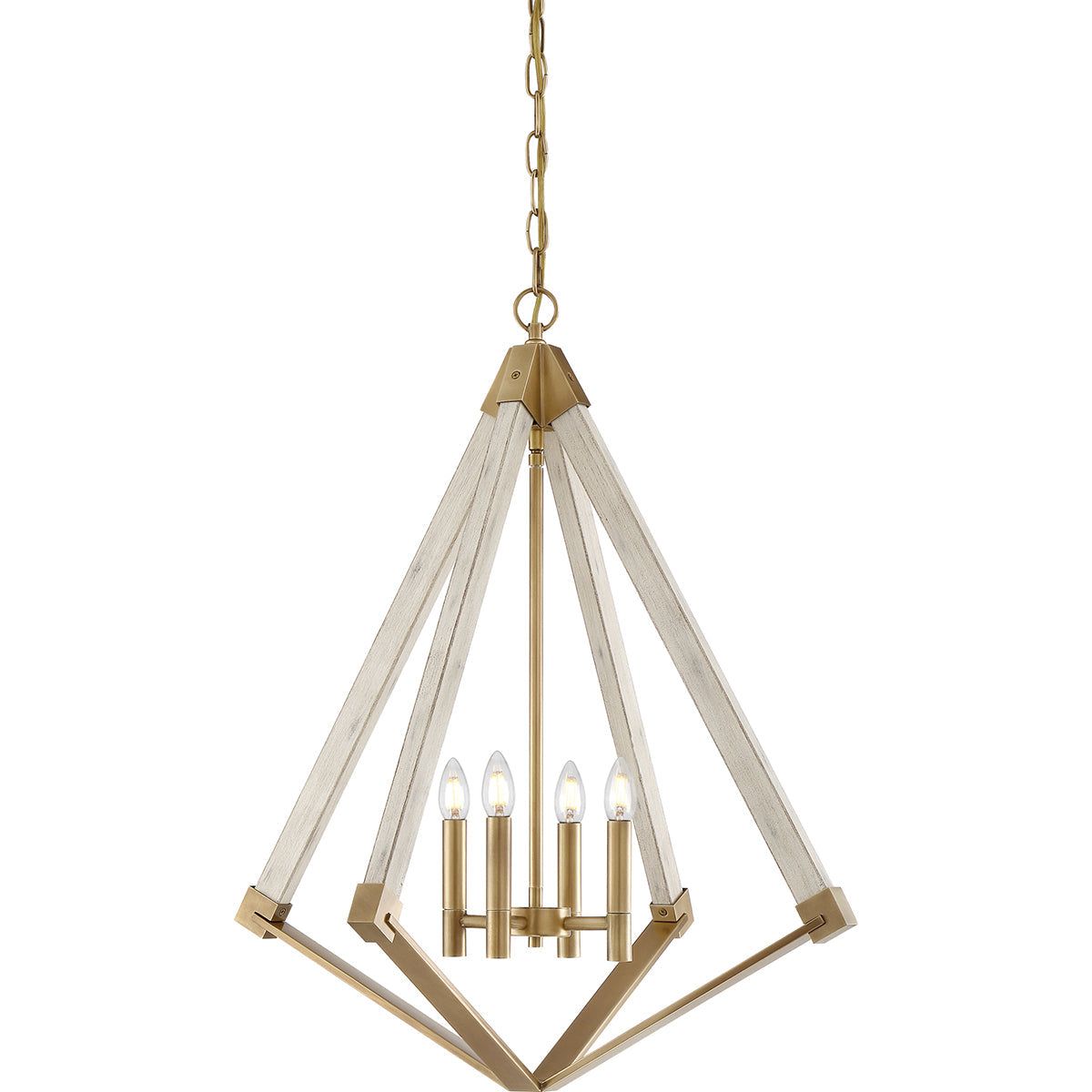View Point 4Lt - Double Height Ceiling Light - Weathered Brass Finish