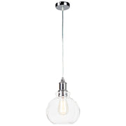 Vintage/Antique Style Pendant Light - Polished Chrome Finish