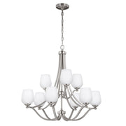 Vintner 9Lt Centre Ceiling Light -  Satin Nickel Finish - Cusack Lighting