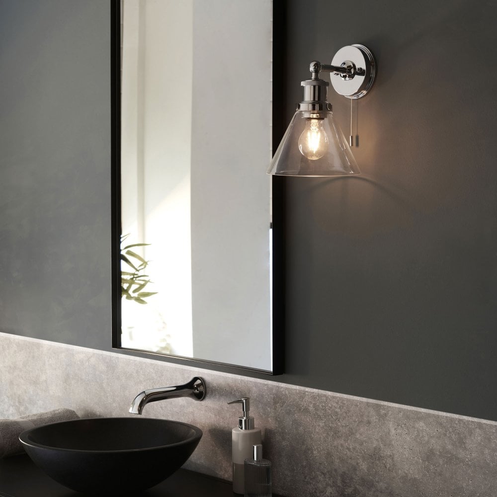 Burgess 1Lt Bathroom Wall Light IP44 - Chrome