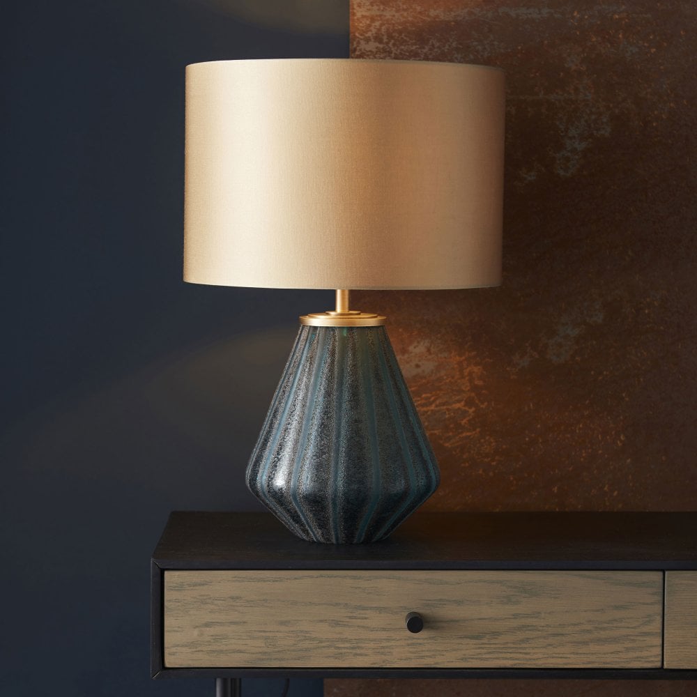 Mercier Table Lamp with Gold Satin Shade