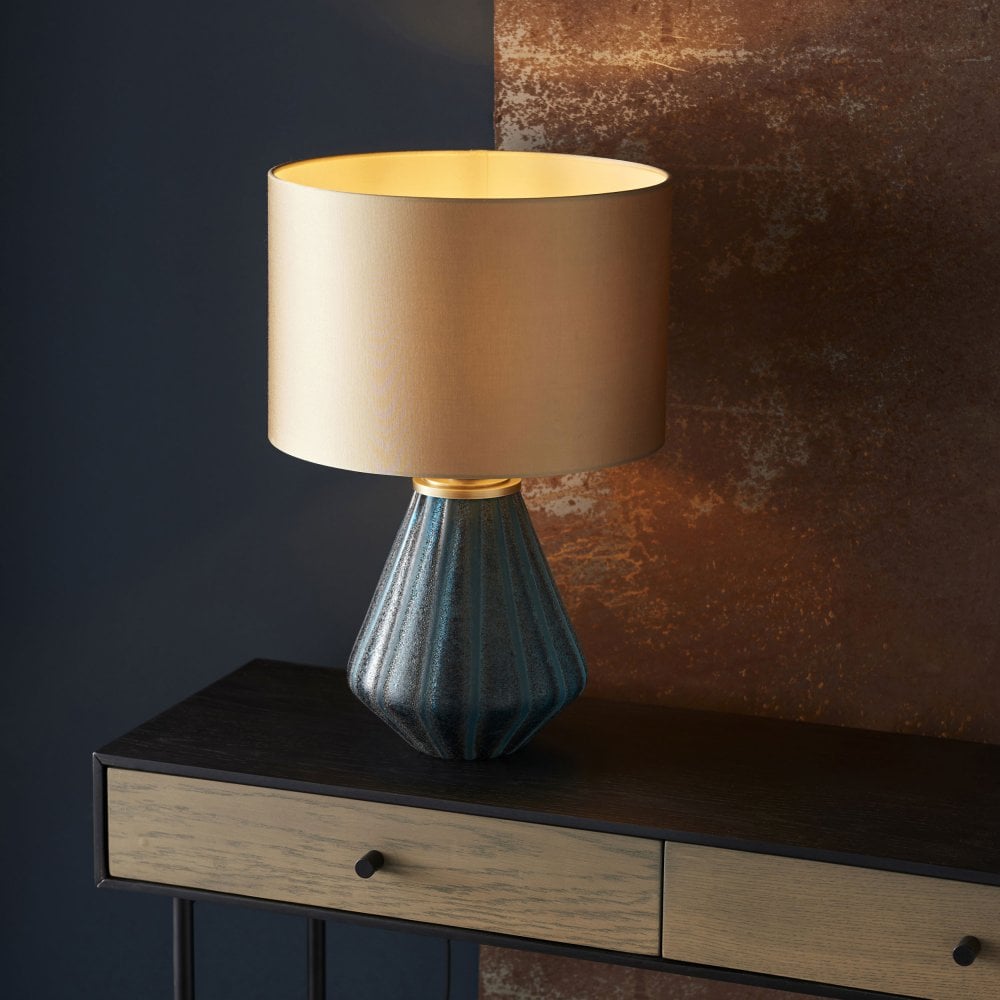 Mercier Table Lamp with Gold Satin Shade