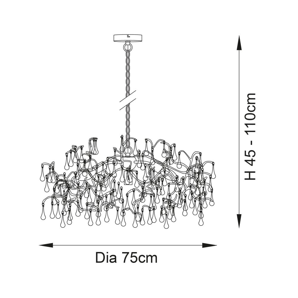 Athena 4L Centre Ceiling Light -  Aged Gold & Aged Silver  Finish