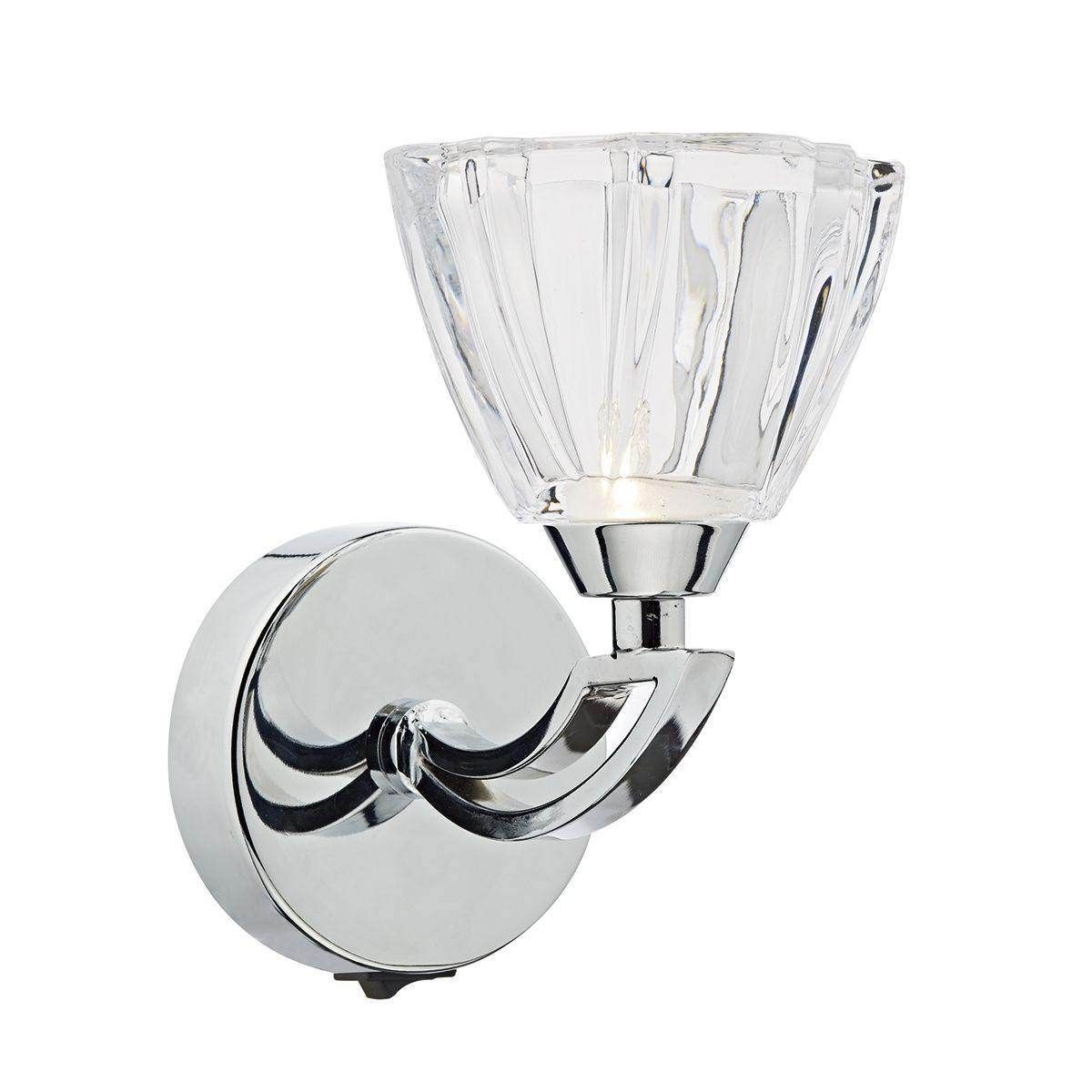 Dar Vito Single Wall Bracket Polished Chrome - Cusack Lighting