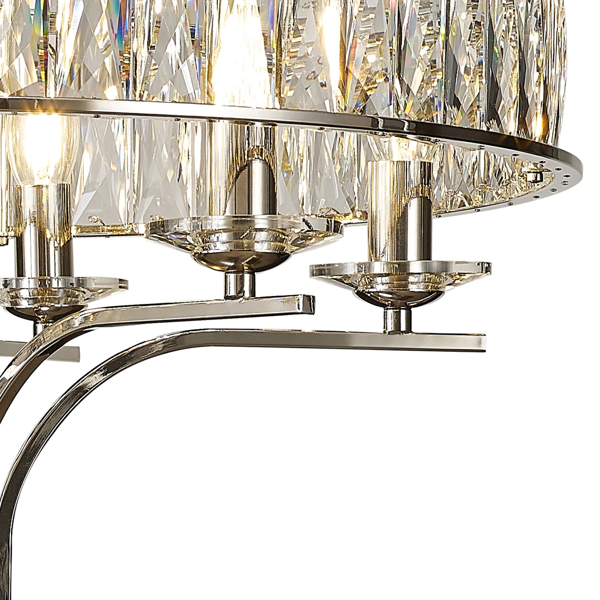 Vivienne 4/6/8Lt Flush Ceiling- French Gold/ Polished Nickel Finishes