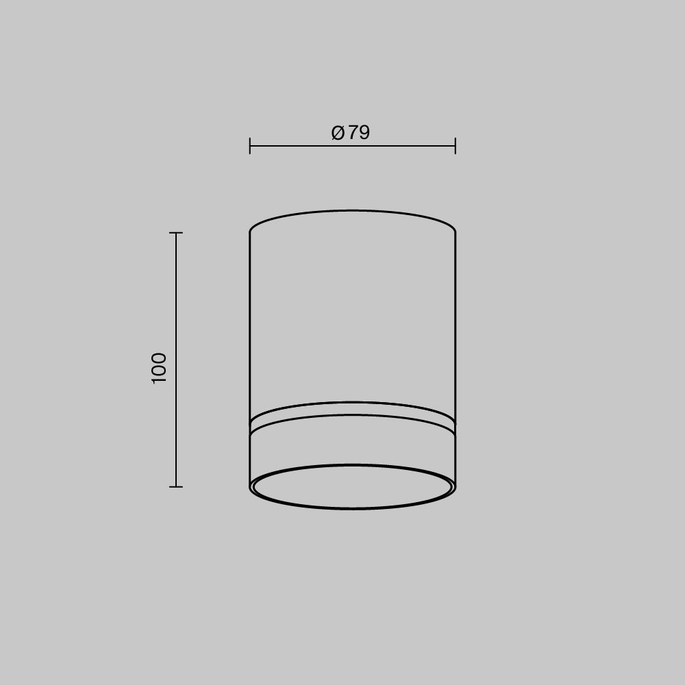 Orlo Flush Spotlight IP20 - White/Black