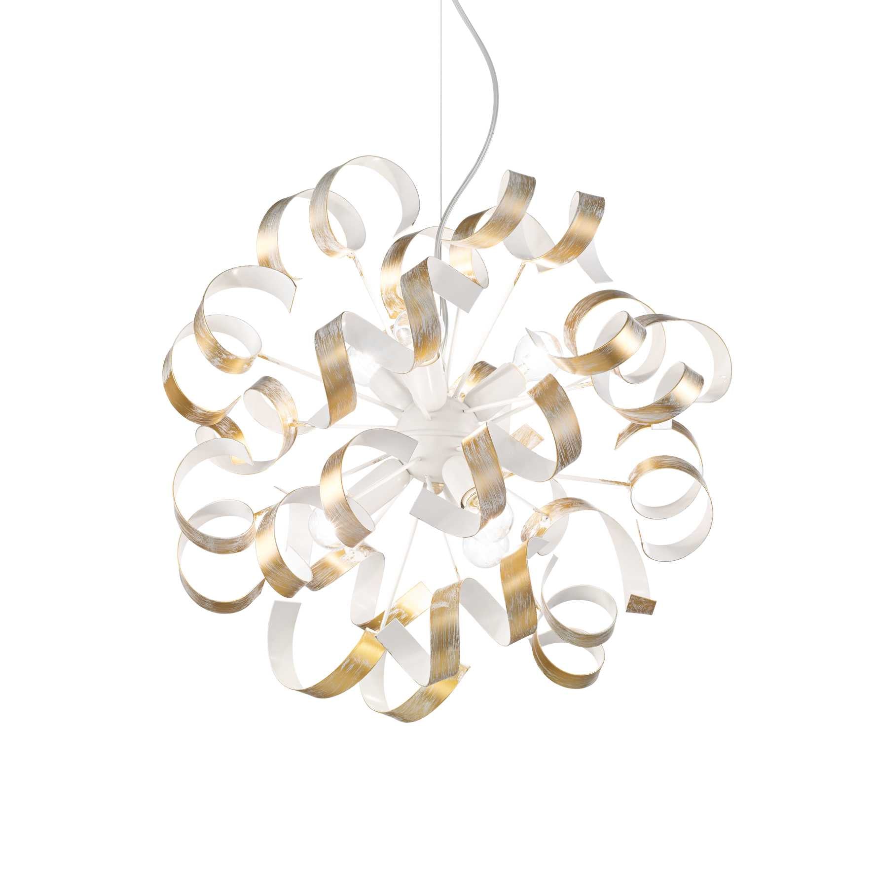 Vortex Centre Ceiling Light - Silver/Gold Finish - Cusack Lighting