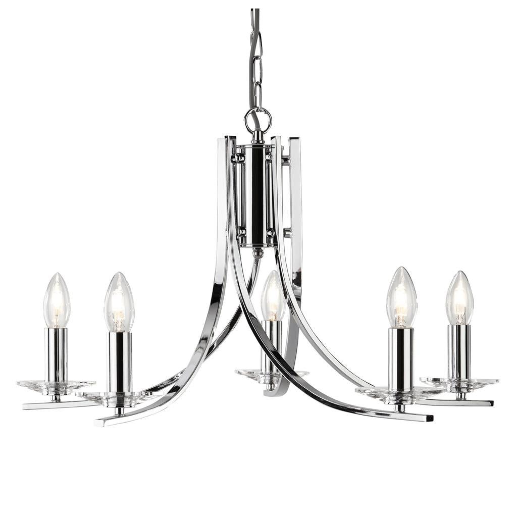 Vulcan 5Lt Centre Ceiling Light - Chrome Finish