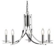 Vulcan 5Lt Centre Ceiling Light - Chrome Finish