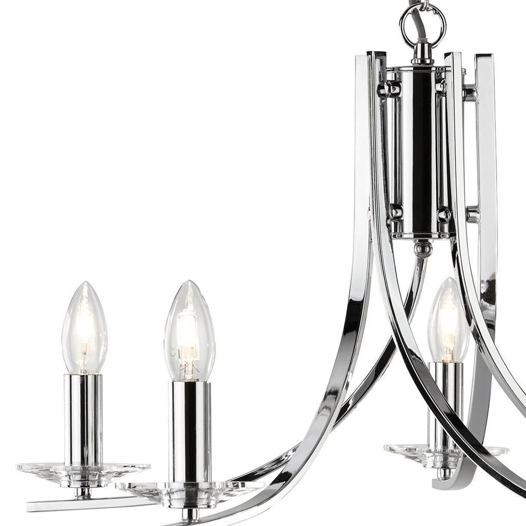 Vulcan 5Lt Centre Ceiling Light - Chrome Finish