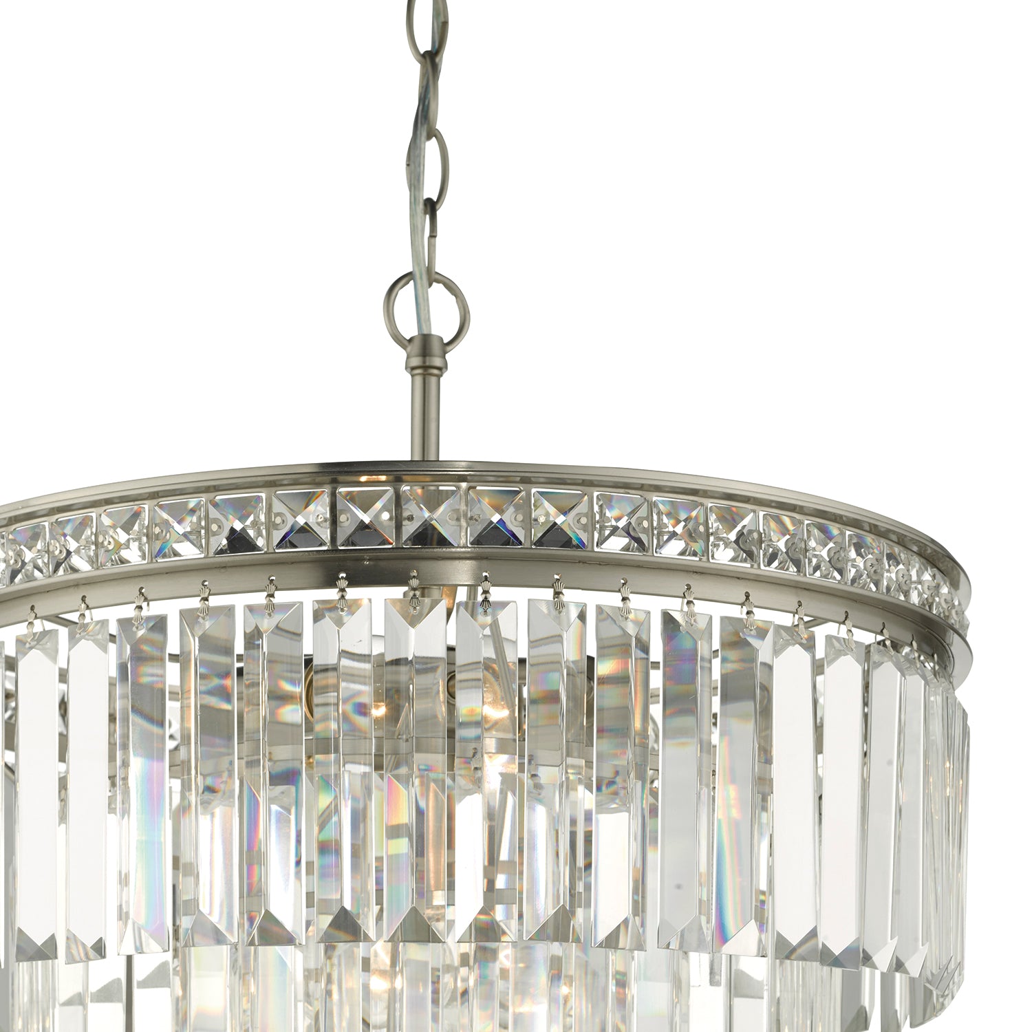 Vyana 4 Light Crystal Ceiling Light - Various Finishes