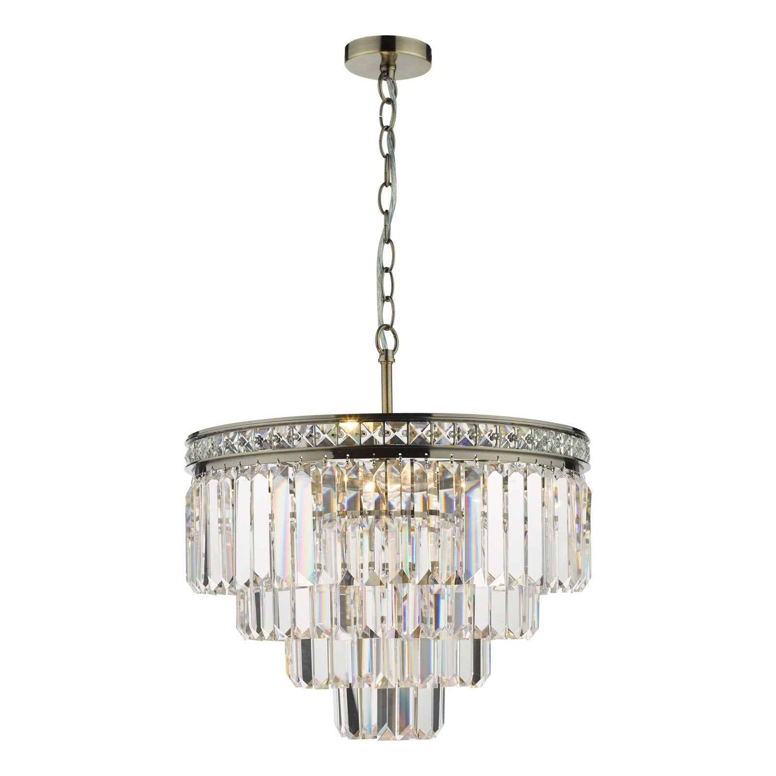 Vyana 4 Light Crystal Ceiling Light - Various Finishes