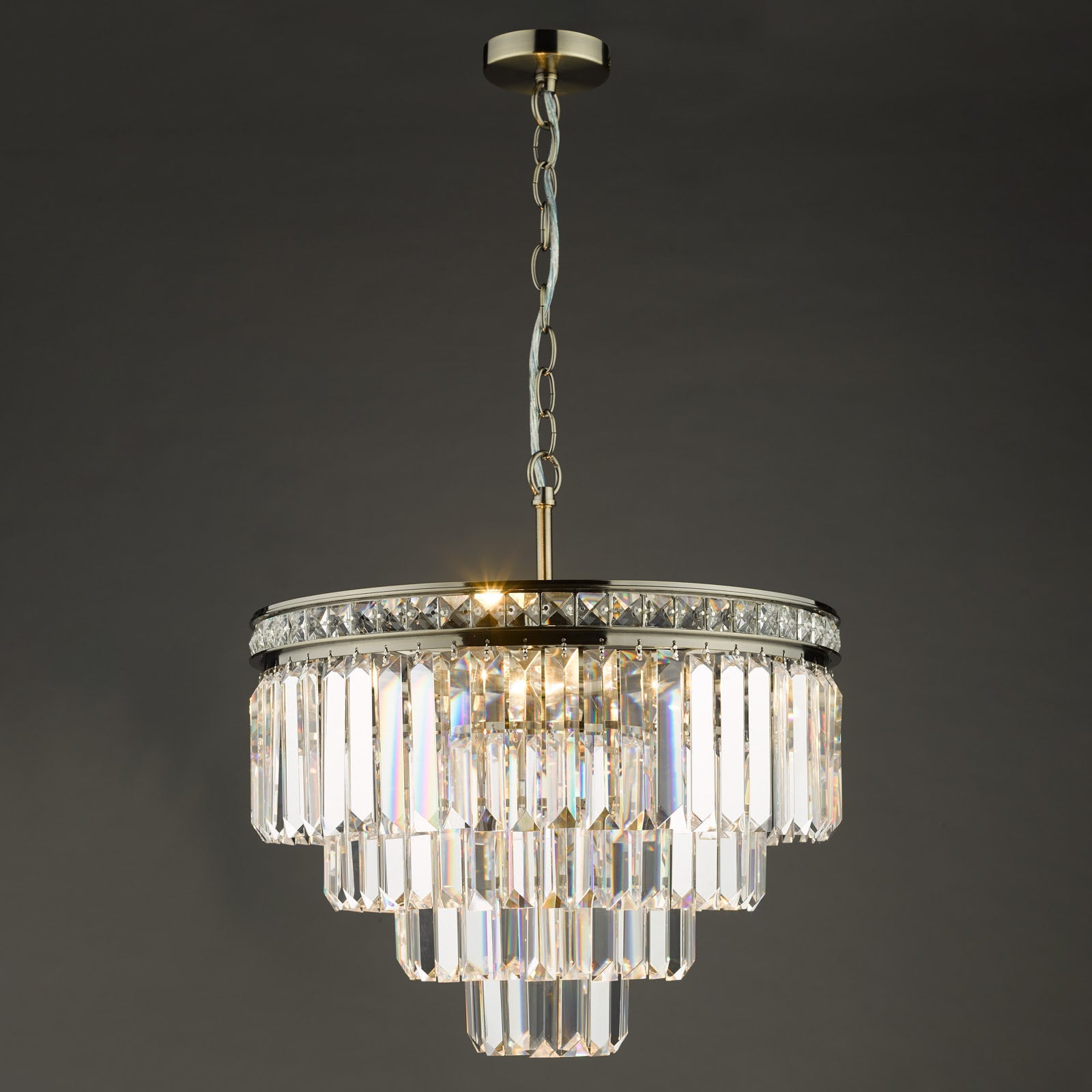 Vyana 4 Light Crystal Ceiling Light - Various Finishes