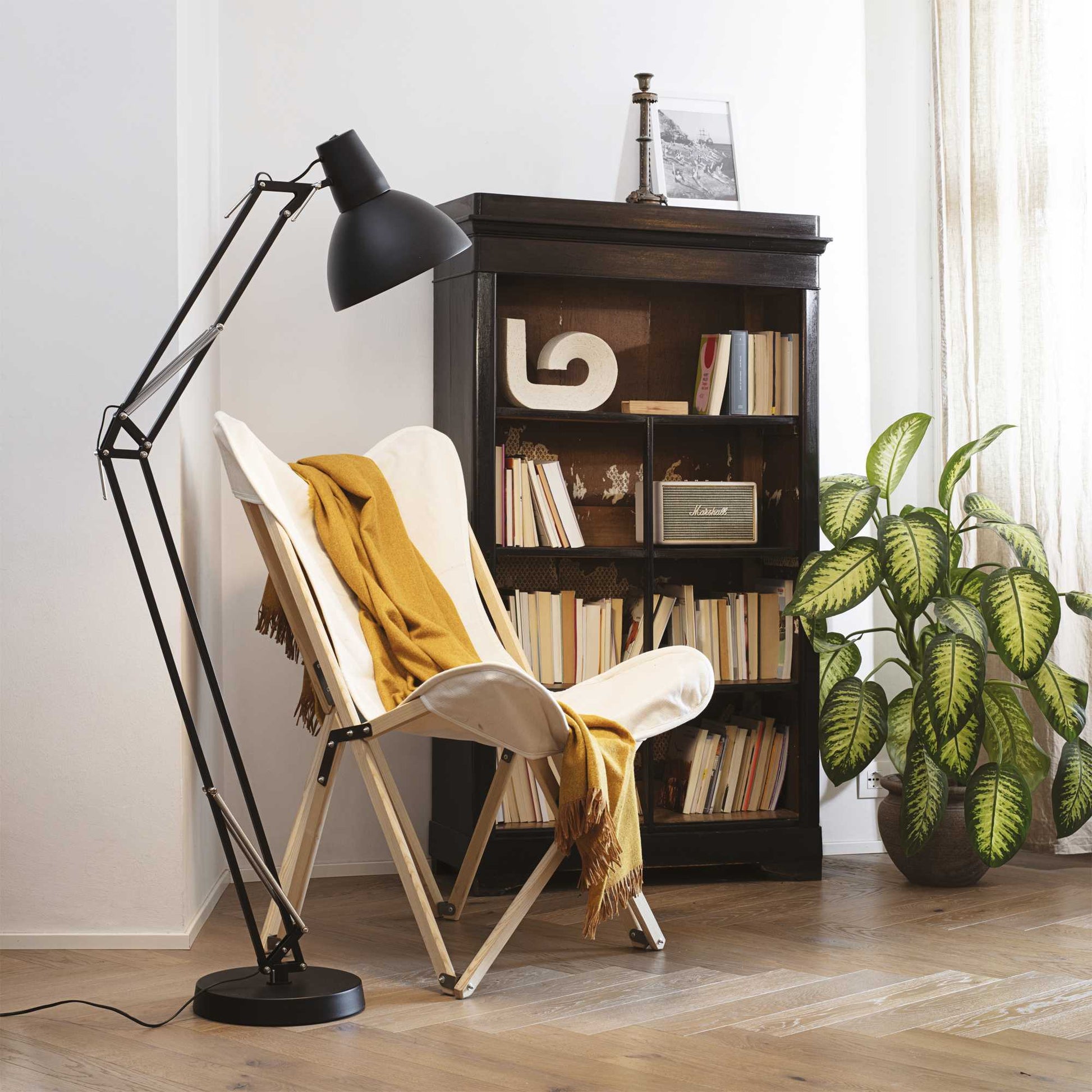 Wally Floor lamps - Black/White Finish - Cusack Lighting