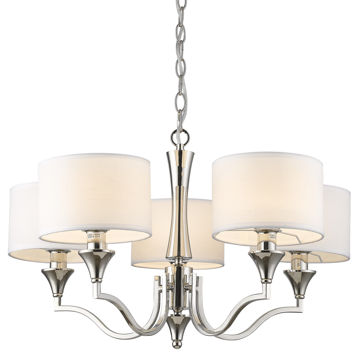 Washington 5lt Centre Ceiling Light Nickel Finish