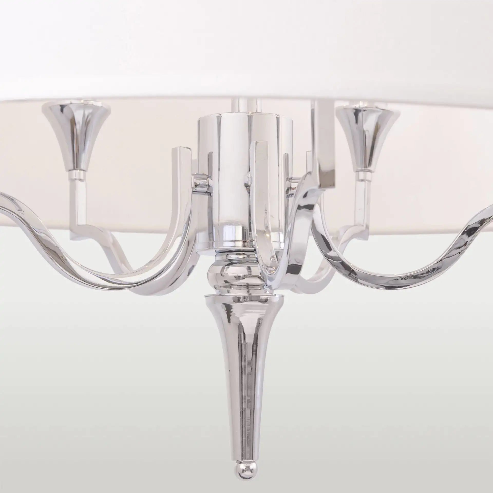 Washington Centre Ceiling Light Nickel Finish 4lt