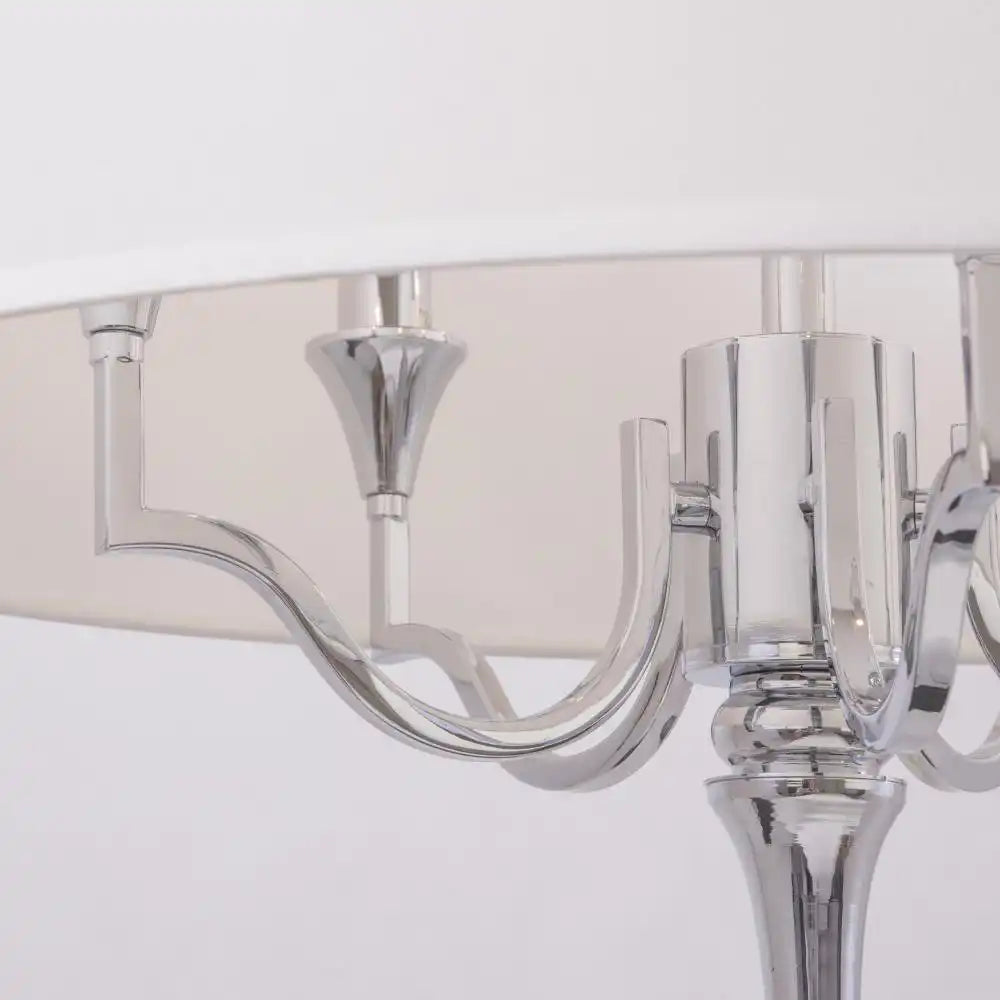 Washington Centre Ceiling Light Nickel Finish 4lt