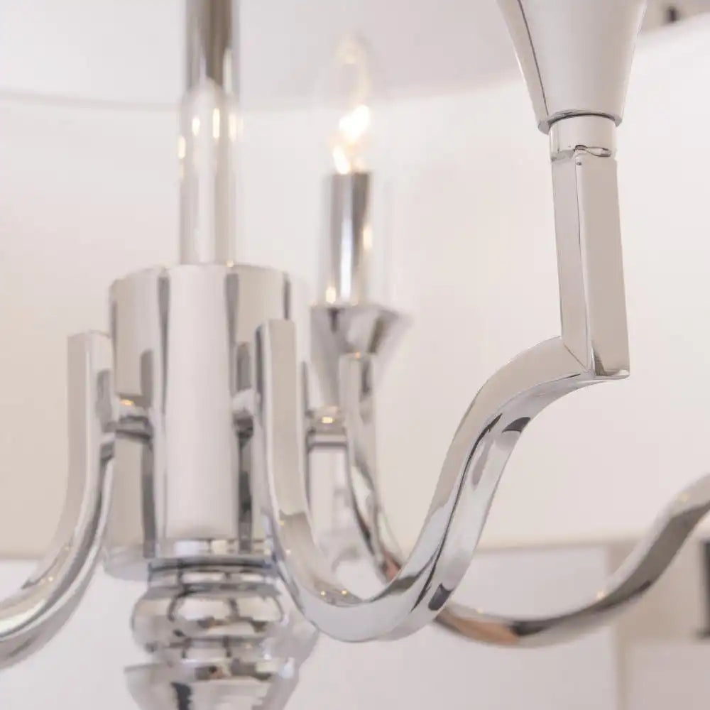 Washington Centre Ceiling Light Nickel Finish 4lt