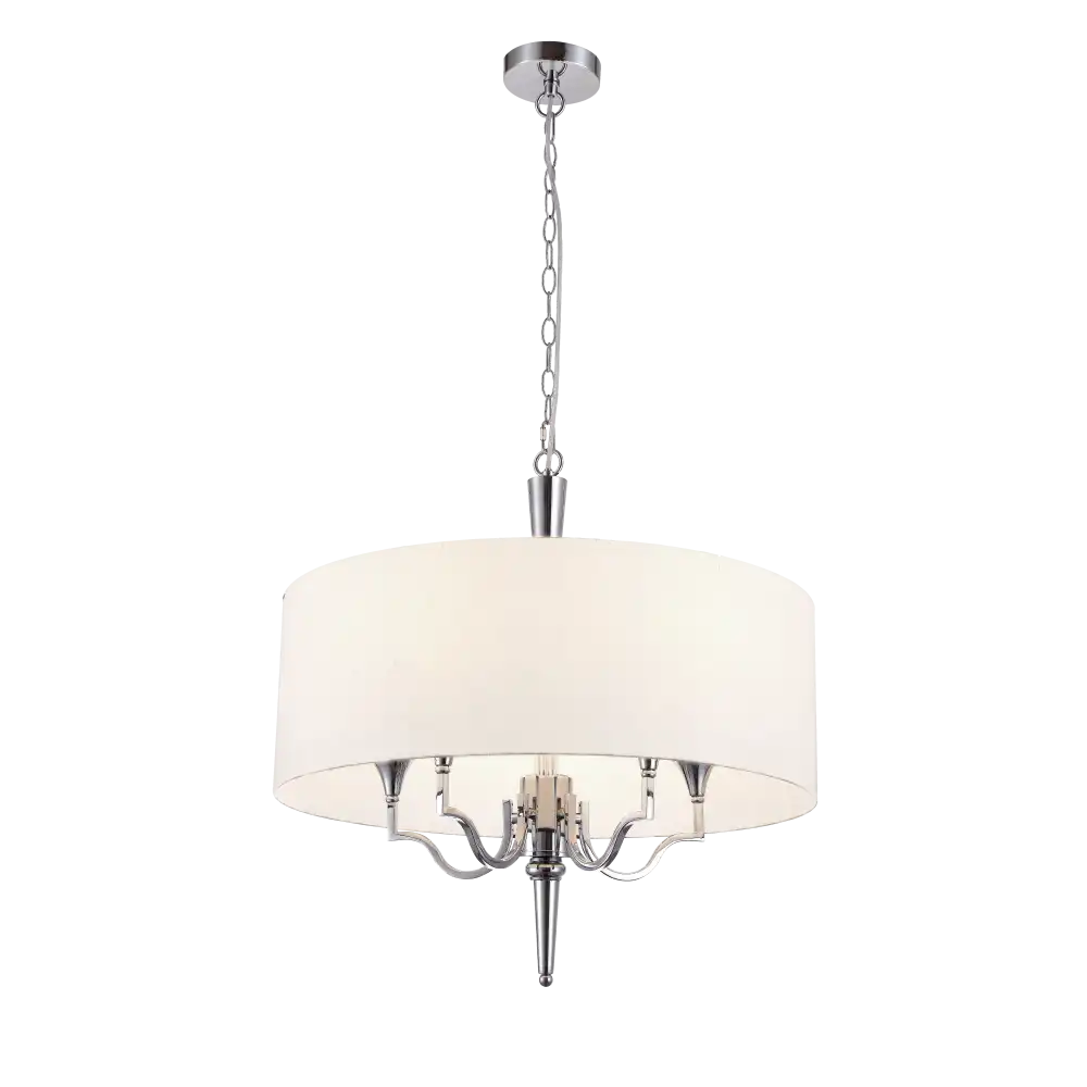 Washington Centre Ceiling Light Nickel Finish 4lt