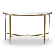 Waverly Console Table - Antique Brass & Mirror Top Finish