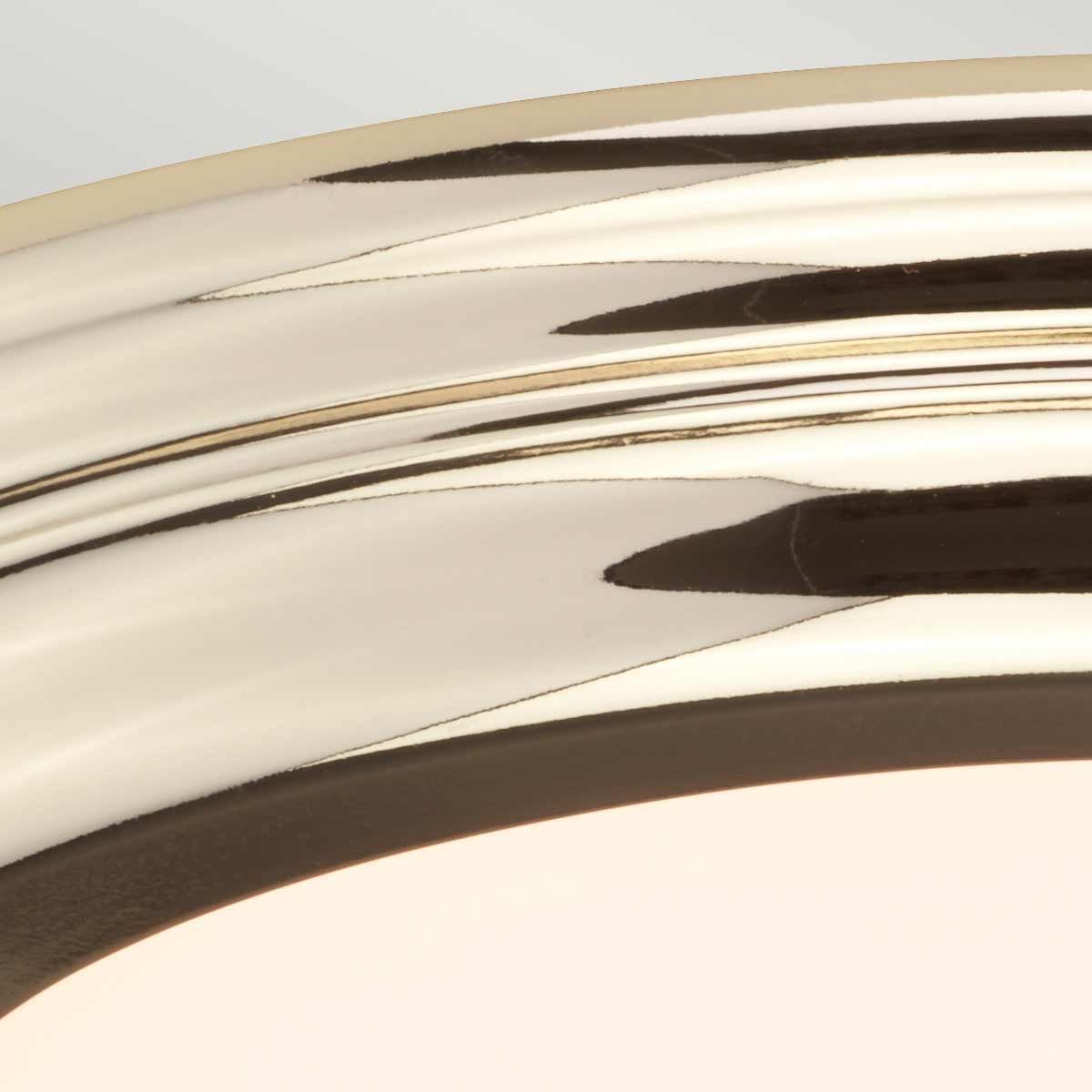 Welland 1 Light Flush Mount IP54 – Polished Chrome / Polished Brass / Aged Brass