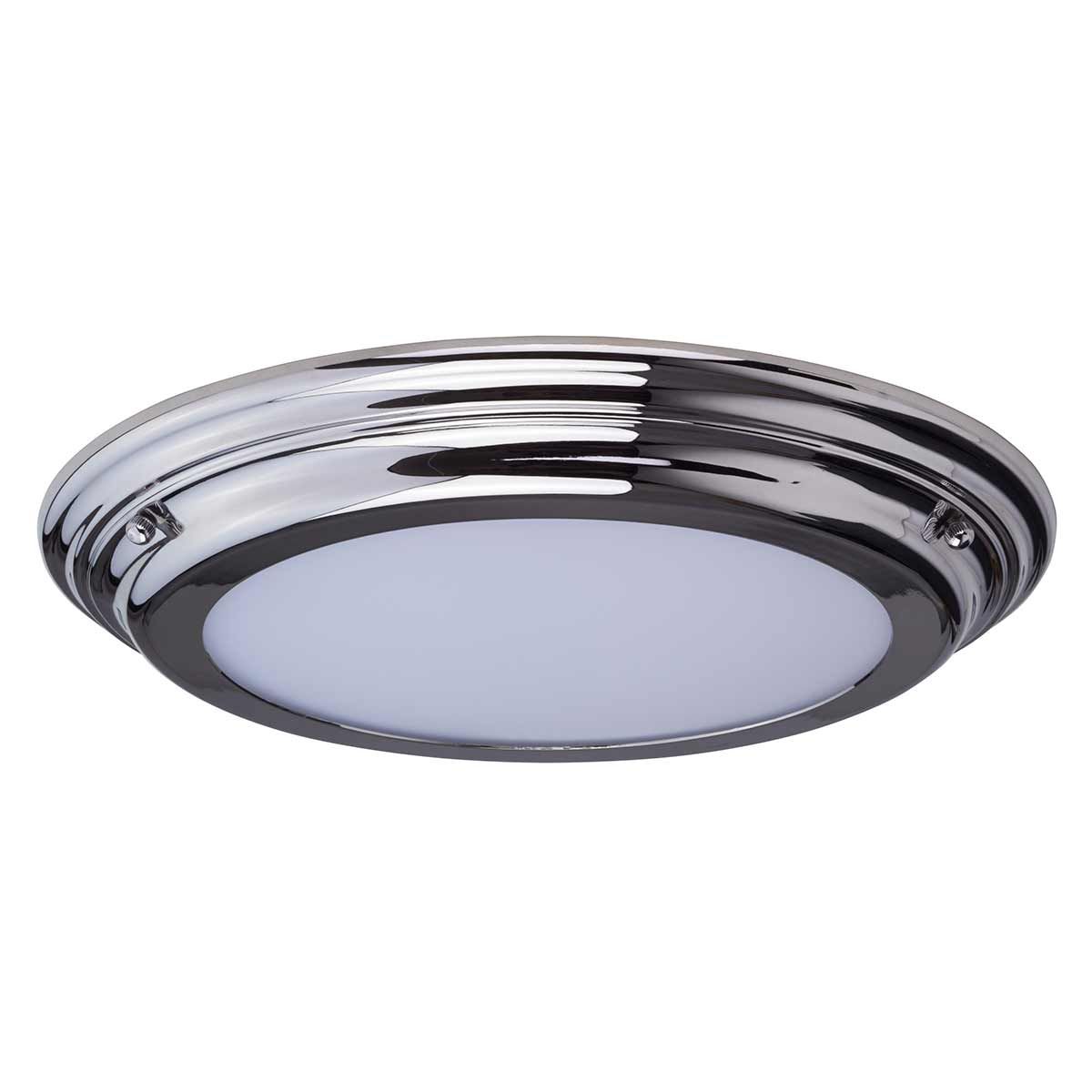 Welland 1 Light Flush Mount IP54 – Polished Chrome / Polished Brass / Aged Brass