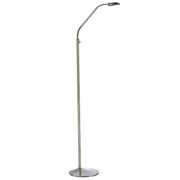 Dar Wellington Floor Lamp Antique Brass LED - Cusack Lighting