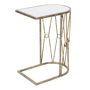 Wendover Table - Antique Gold & Mirror Top Finish