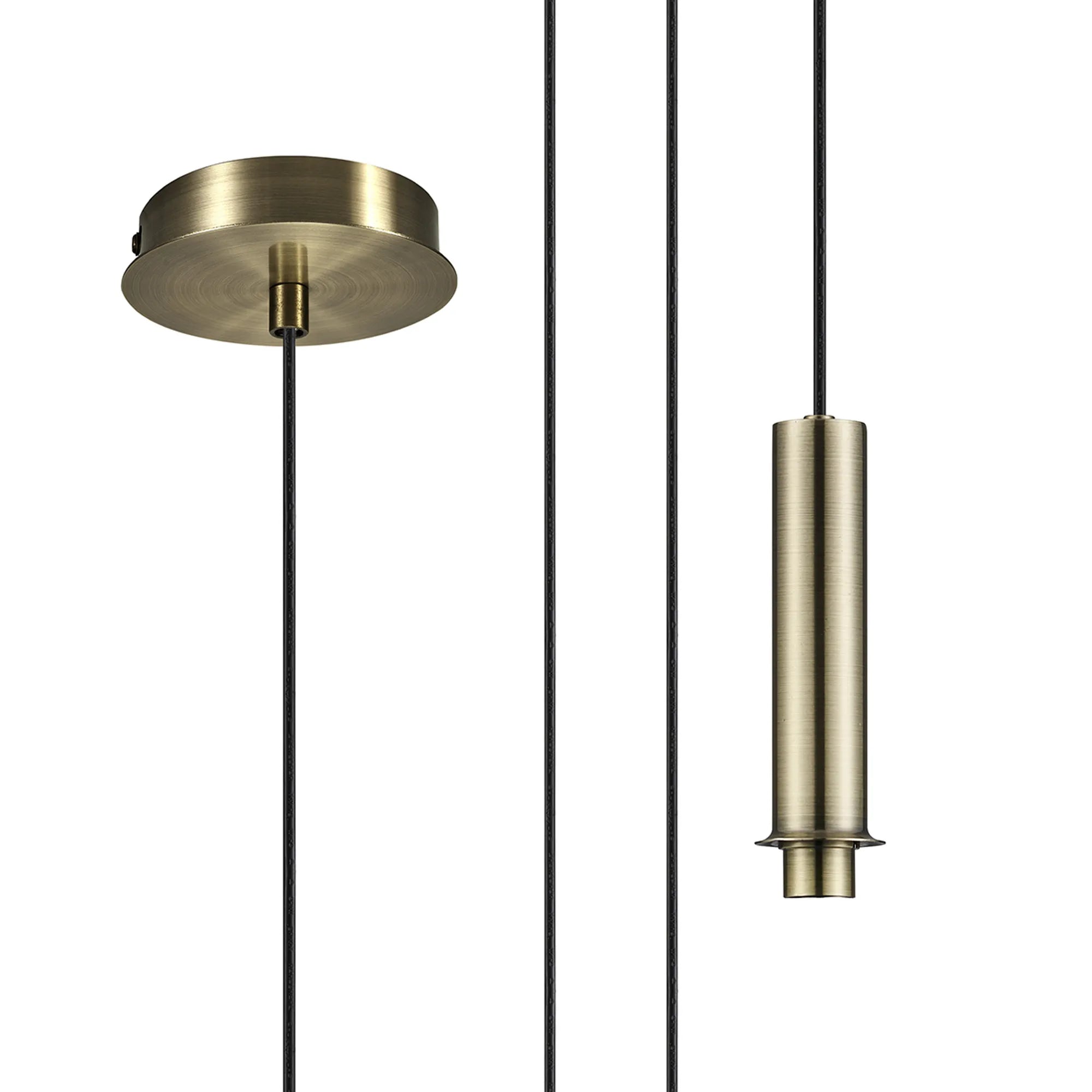 Wick 1.7m/5m Single Pendant G9 Suspension Kit- Various Finishes