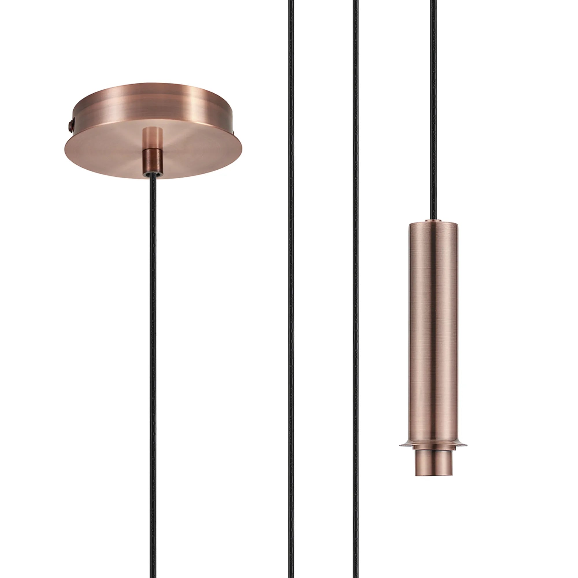 Wick 1.7m/5m Single Pendant G9 Suspension Kit- Various Finishes