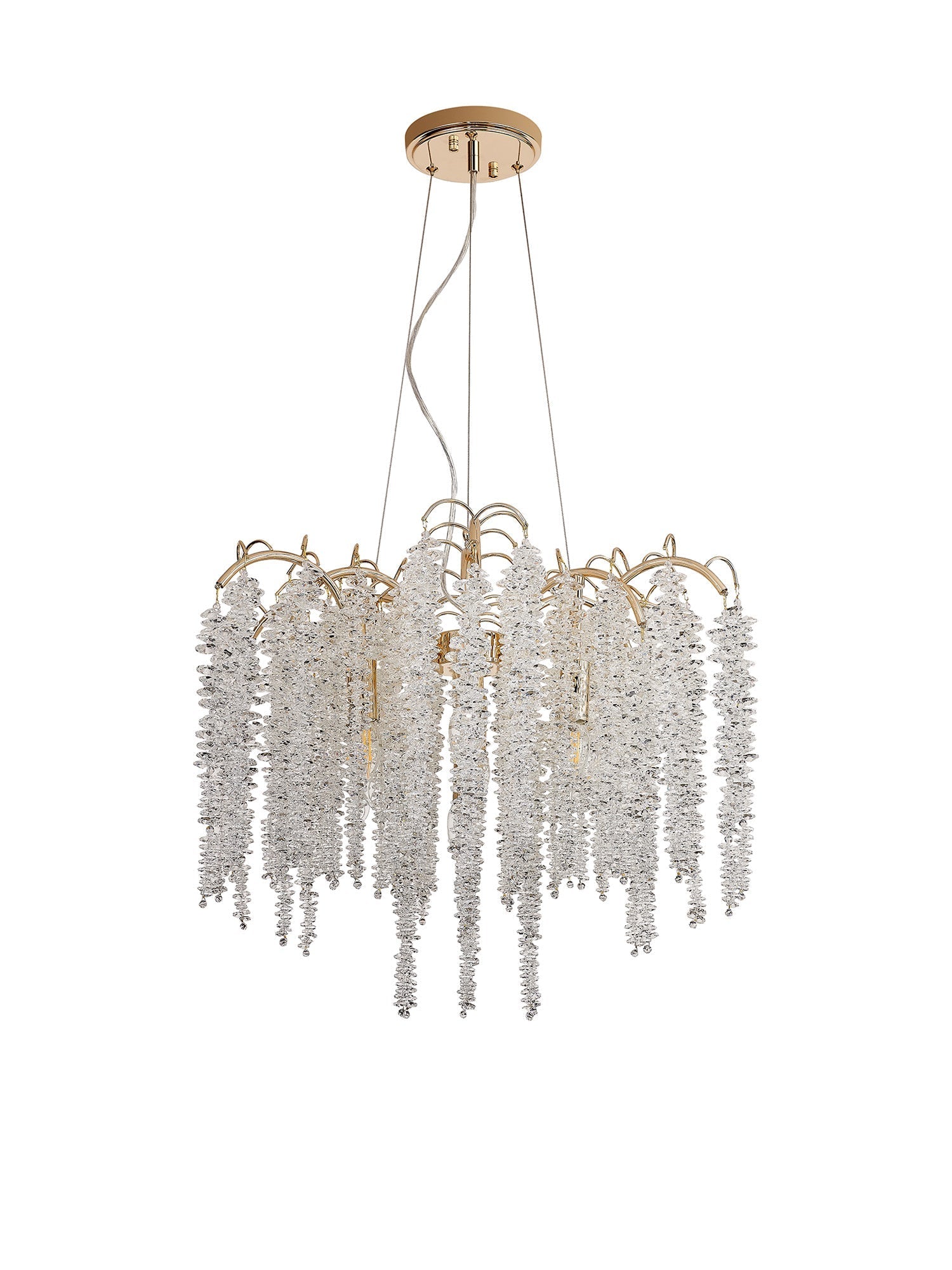 Chantilly 9/7 Light E14, Polished Nickel/French Gold/Crystal