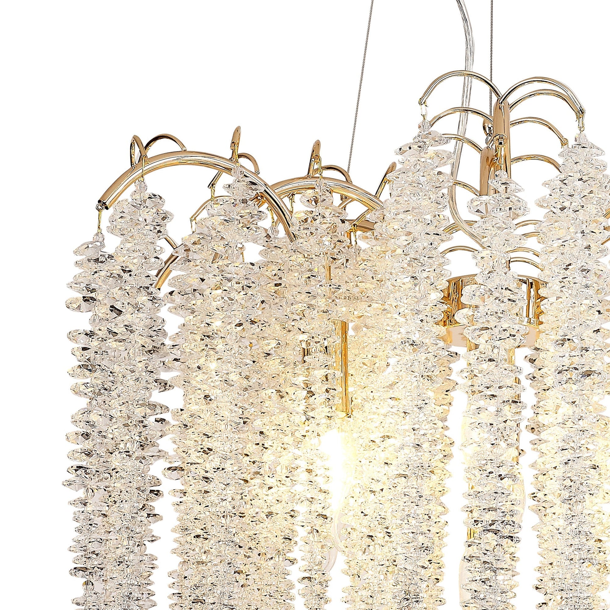 Chantilly 9/7 Light E14, Polished Nickel/French Gold/Crystal