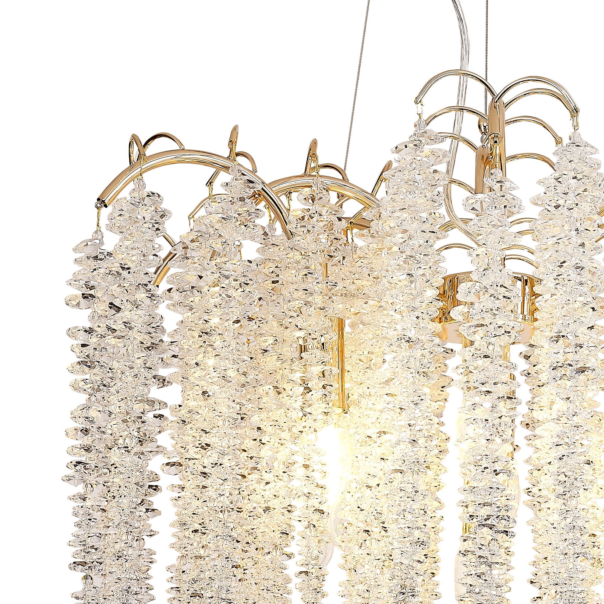 Chantilly 9/7 Light E14, Polished Nickel/French Gold/Crystal